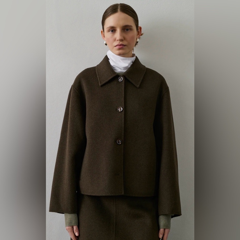 Soeur Dark Brown Women's Pea Coat